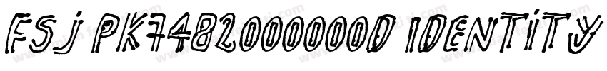 FSJ PK7482000000d Identity H字体转换